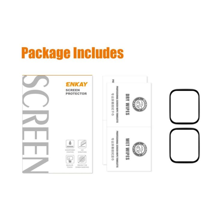 Комплект защитных пленок HAT PRINCE 3D Screen Protector для Xiaomi Redmi Watch 3 Lite - Black: фото 6 из 8