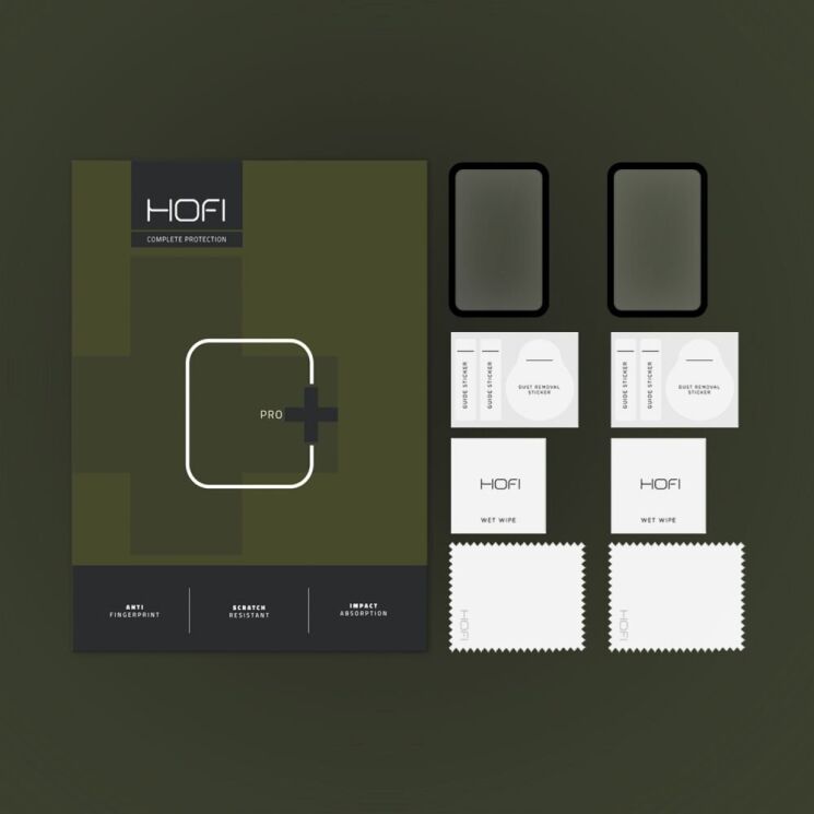 Комплект защитных стекол (2шт) HOFI Hybrid Pro+ Set для Samsung Galaxy Fit 3 - Black: фото 2 из 2