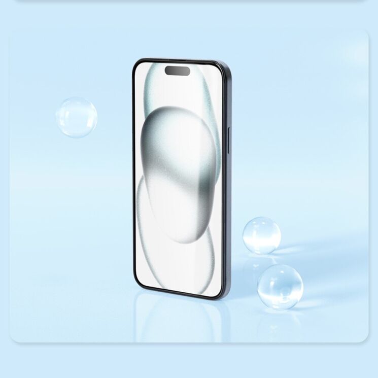 Комплект защитных стекол (2шт) NILLKIN EZ SET Series для Apple iPhone 15 - Black: фото 15 из 17