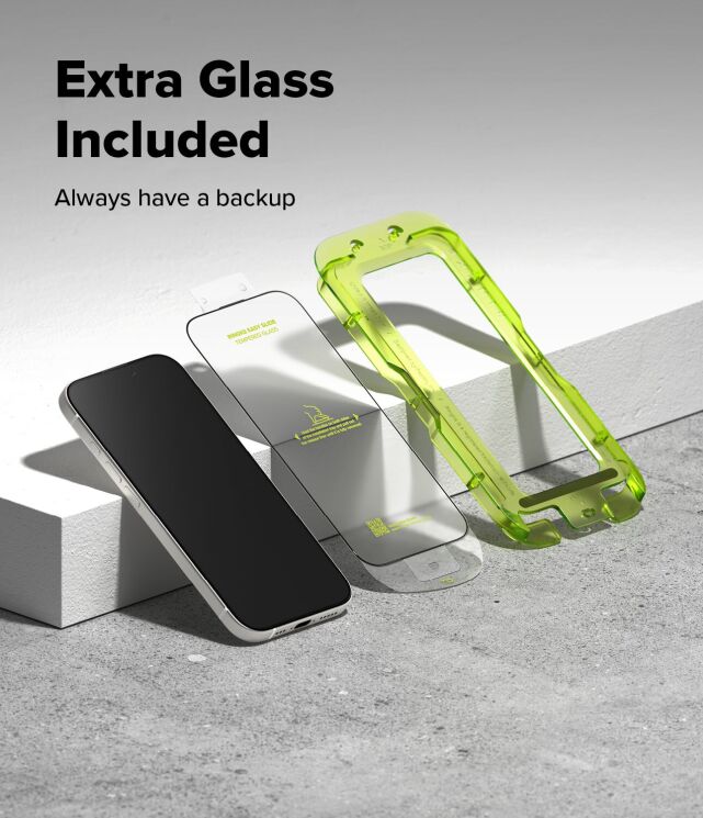 Комплект захисних стекол (2шт) Ringke Easy Slide Tempered Glass для iPhone 17 (8800328811874): фото 6 з 18