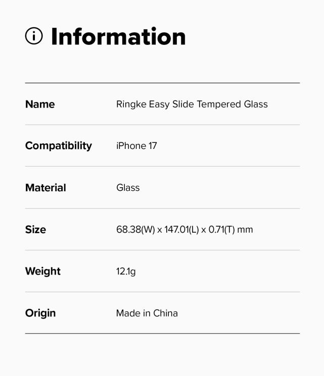 Комплект захисних стекол (2шт) Ringke Easy Slide Tempered Glass для iPhone 17 (8800328811874): фото 18 з 18