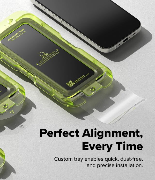 Комплект захисних стекол (2шт) Ringke Easy Slide Tempered Glass для iPhone 17 (8800328811874): фото 4 з 18