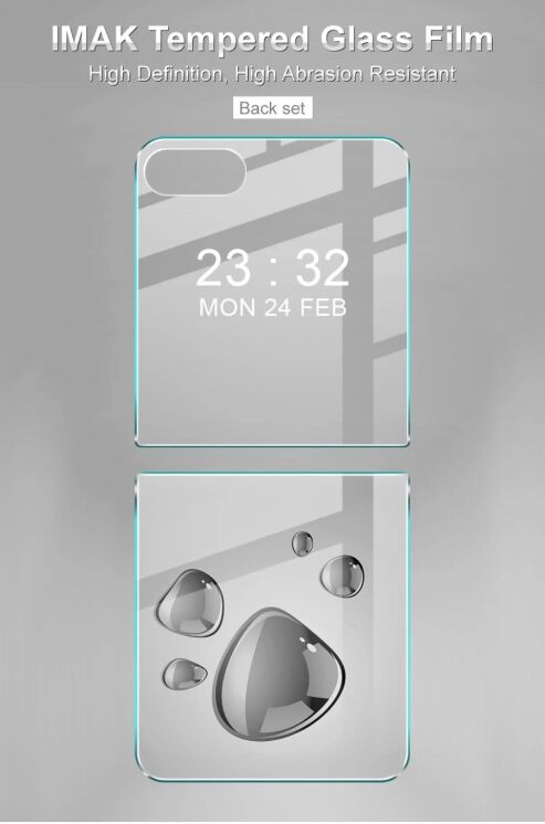 Комплект защитных стекол IMAK Back Crystal Glass для Samsung Galaxy Flip 6: фото 3 из 9