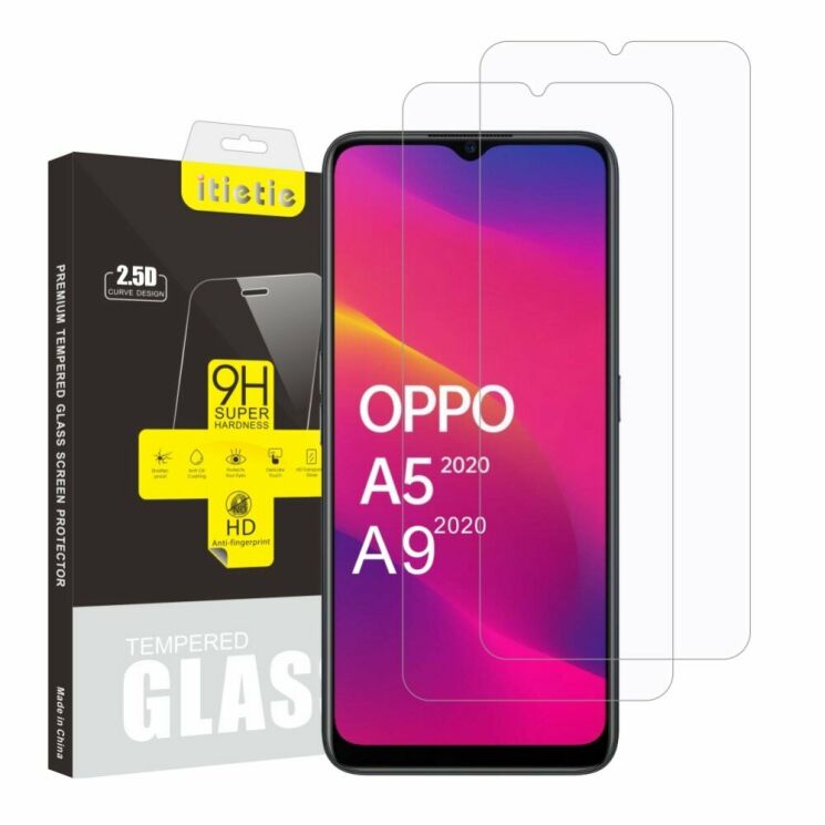 Комплект защитных стекол ITIETIE 2.5D 9H для OPPO A5 2020: фото 1 из 8