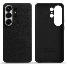 Кожаный чехол MELKCO Leather Case Magnetic для Samsung Galaxy S26 Ultra (S948) - Black: фото 1 из 4
