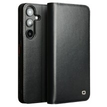 Кожаный чехол QIALINO Classic Case для Samsung Galaxy S25 (S931) - Black: фото 1 из 13