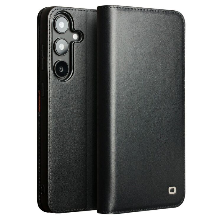Шкіряний чохол QIALINO Classic Case для Samsung Galaxy S25 (S931) - Black: фото 1 з 13