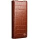 Кожаный чехол QIALINO Croco Case для Samsung Galaxy Fold 6 - Brown (357645Z). Фото 2 из 7