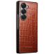 Кожаный чехол QIALINO Croco Case для Samsung Galaxy Fold 6 - Brown (357645Z). Фото 3 из 7