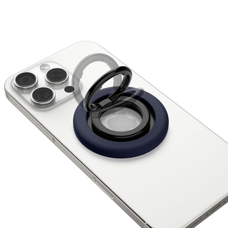 Магнитное кольцо-держатель Spigen (SGP) Nano Pop Ring (MagFit) AMP09028 - Blueberry navy: фото 7 из 15