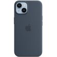 Оригинальный чехол Silicone Case with MagSafe для Apple iPhone 14 (MPRV3) - Storm Blue (304593L)