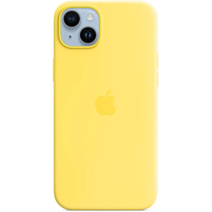 Оригинальный чехол Silicone Case with MagSafe для Apple iPhone 14 Plus (MQUC3) - Canary Yellow: фото 1 из 4