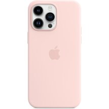 Оригінальний чохол Silicone Case with MagSafe для Apple iPhone 14 Pro Max (MPTT3) - Chalk Pink: фото 1 з 4