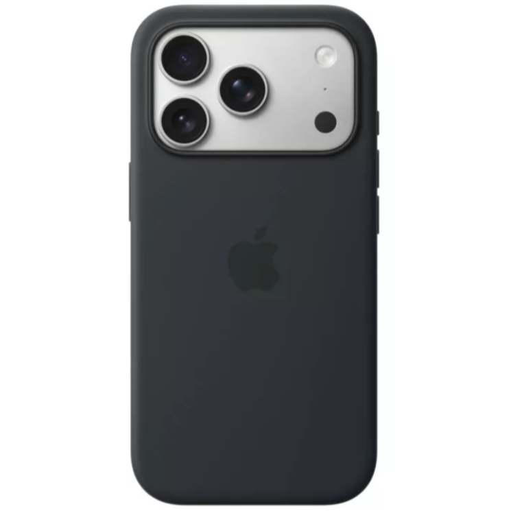 Оригинальный чехол Silicone Case with MagSafe для iPhone 17 Pro (MGFK4) - Black: фото 1 из 4