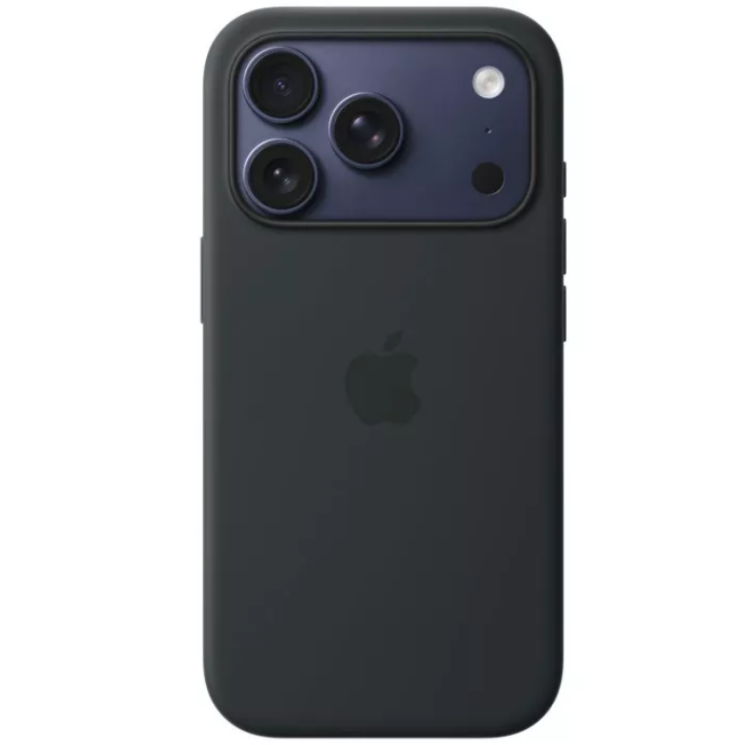 Оригинальный чехол Silicone Case with MagSafe для iPhone 17 Pro (MGFK4) - Black: фото 3 из 4