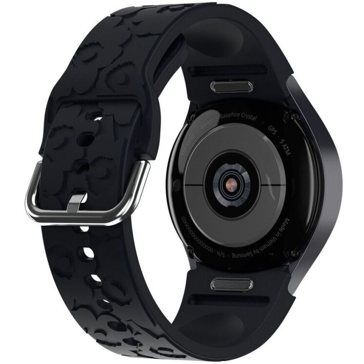 Оригинальный ремешок Unikko Embossed Band для Samsung Galaxy Watch 7 / FE / 6 / 6 Classic / 5 / 5 Pro / 4 / 4 Classic (GP-TYR940AMBBW / GP-TYR930TLABW) - Black (358137B) Оригинальный ремешок Unikko Embossed Band для Samsung Galaxy Watch 7 / FE / 6 / 6 Classic / 5 / 5 Pro / 4 / 4 Classic (GP-TYR940AMBBW / GP-TYR930TLABW) - Black: фото 3 из 3