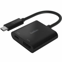 Перехідник Belkin Type-C to HDMI + Type-C (60W) AVC002BTBK - Black: фото 1 з 5