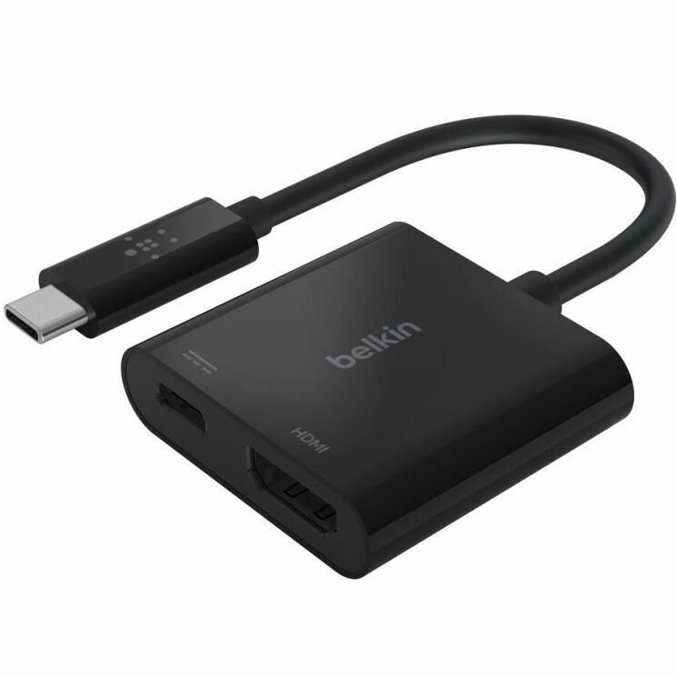 Перехідник Belkin Type-C to HDMI + Type-C (60W) AVC002BTBK - Black: фото 1 з 5