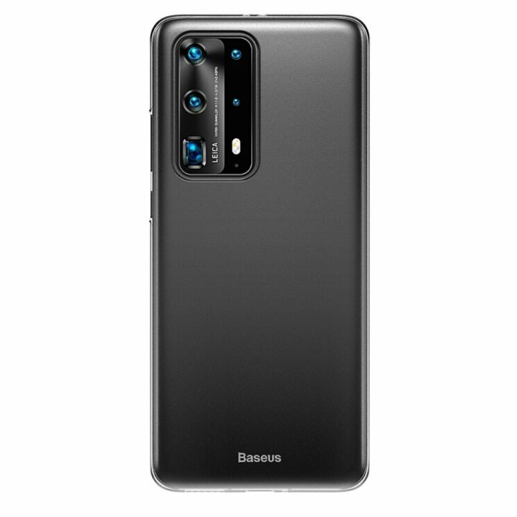 Пластиковий чохол BASEUS Wing Series для Huawei P40 Pro - Transparent Black: фото 1 з 10