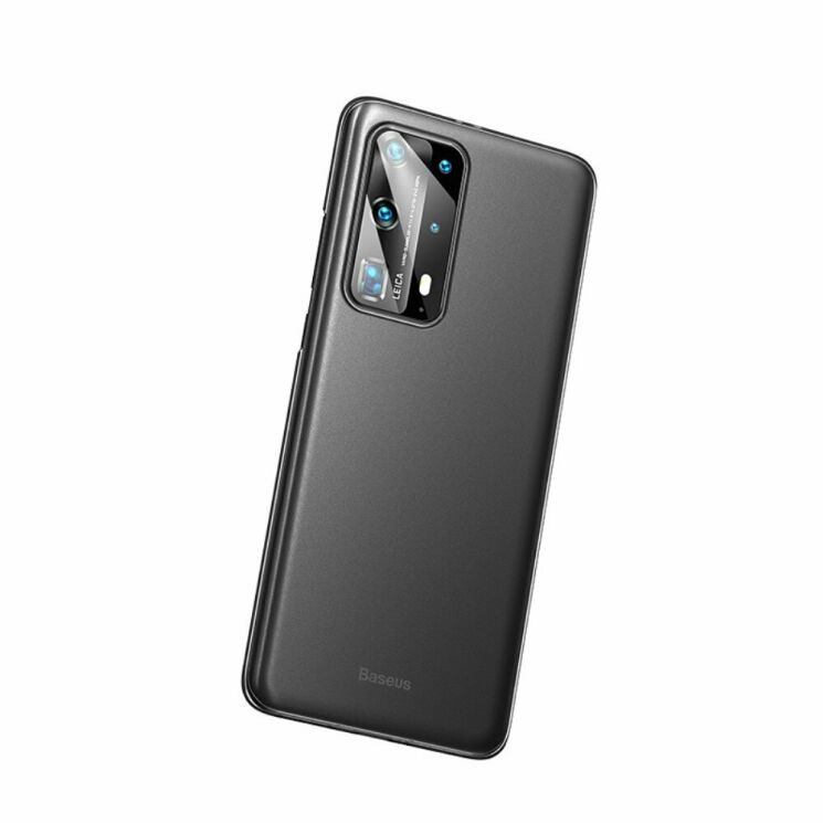 Пластиковий чохол BASEUS Wing Series для Huawei P40 Pro - Transparent Black: фото 2 з 10