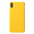 Пластиковый чехол Deexe Hard Shell для iPhone XS Max - Yellow (208780Y)