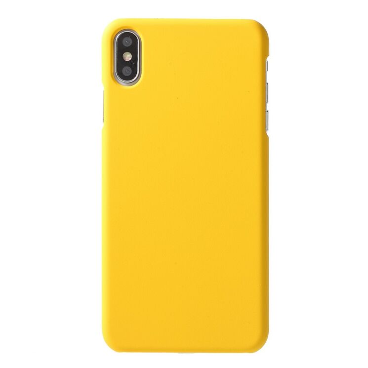 Пластиковый чехол Deexe Hard Shell для iPhone XS Max - Yellow: фото 1 из 5