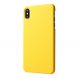 Пластиковый чехол Deexe Hard Shell для iPhone XS Max - Yellow (208780Y). Фото 3 из 5