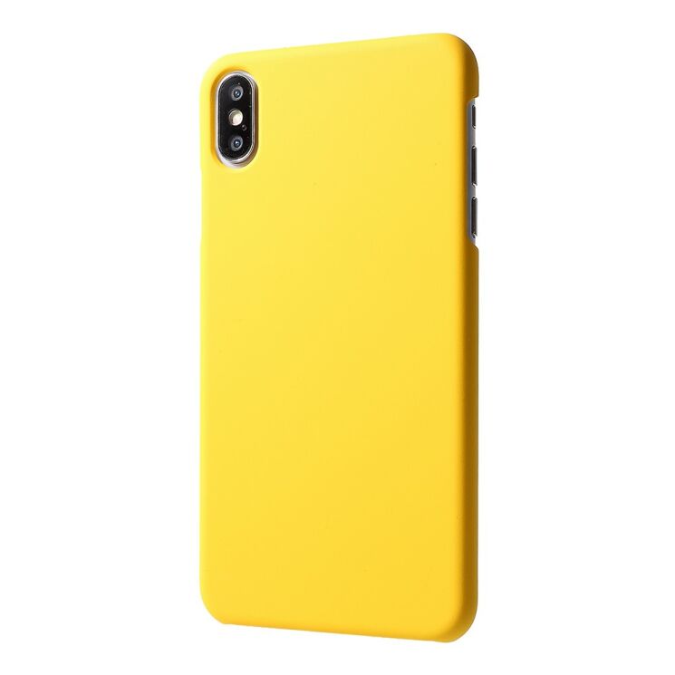 Пластиковый чехол Deexe Hard Shell для iPhone XS Max - Yellow: фото 3 из 5