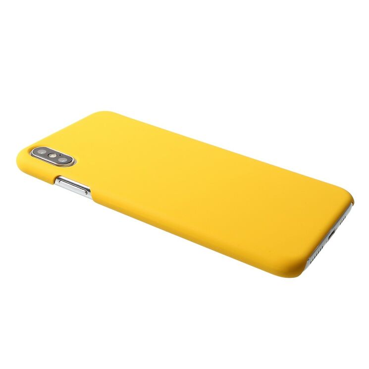 Пластиковый чехол Deexe Hard Shell для iPhone XS Max - Yellow: фото 4 из 5