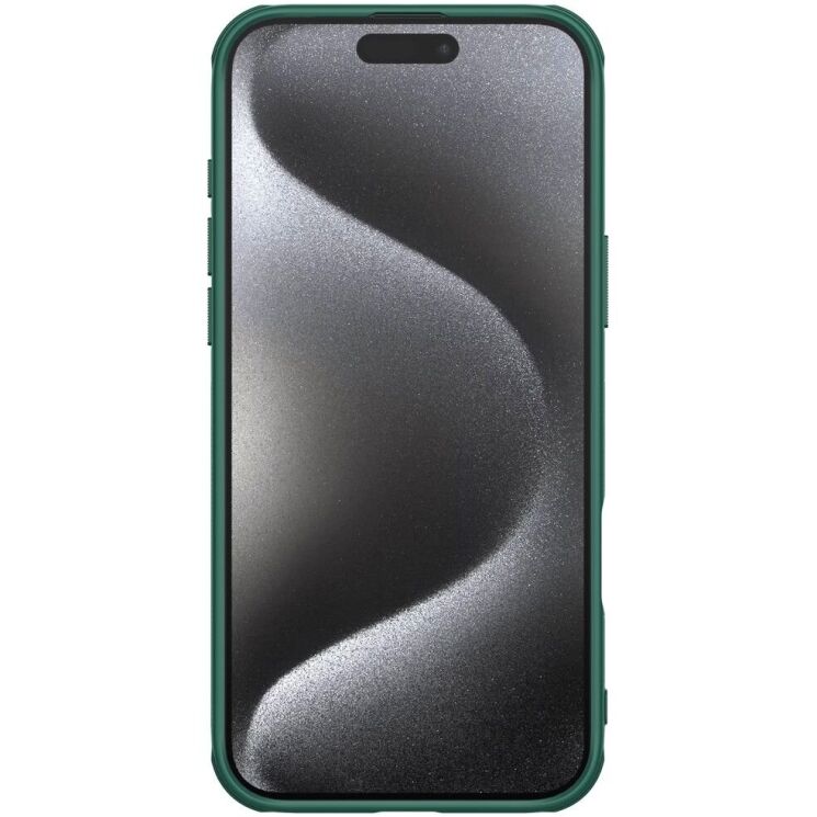 Пластиковый чехол NILLKIN Frosted Shield для Apple iPhone 16 Pro Max - Green: фото 4 из 18