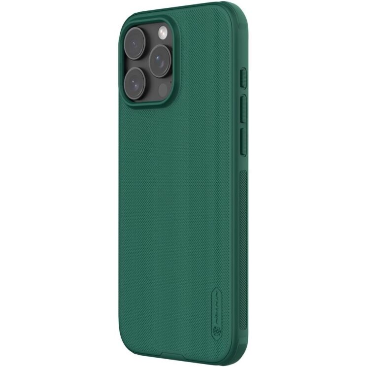 Пластиковый чехол NILLKIN Frosted Shield для Apple iPhone 16 Pro Max - Green: фото 2 из 18