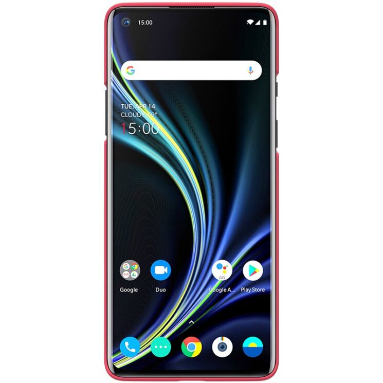 Пластиковий чохол NILLKIN Frosted Shield для OnePlus 8 - Red: фото 2 з 16
