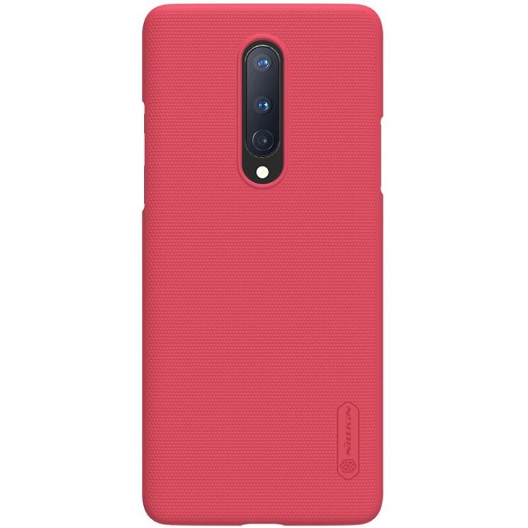 Пластиковий чохол NILLKIN Frosted Shield для OnePlus 8 - Red: фото 1 з 16