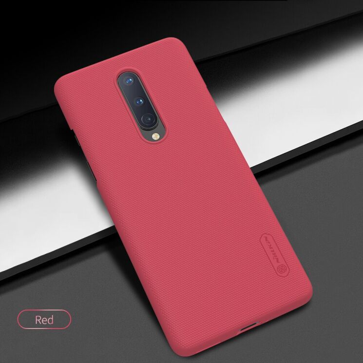 Пластиковий чохол NILLKIN Frosted Shield для OnePlus 8 - Red: фото 4 з 16