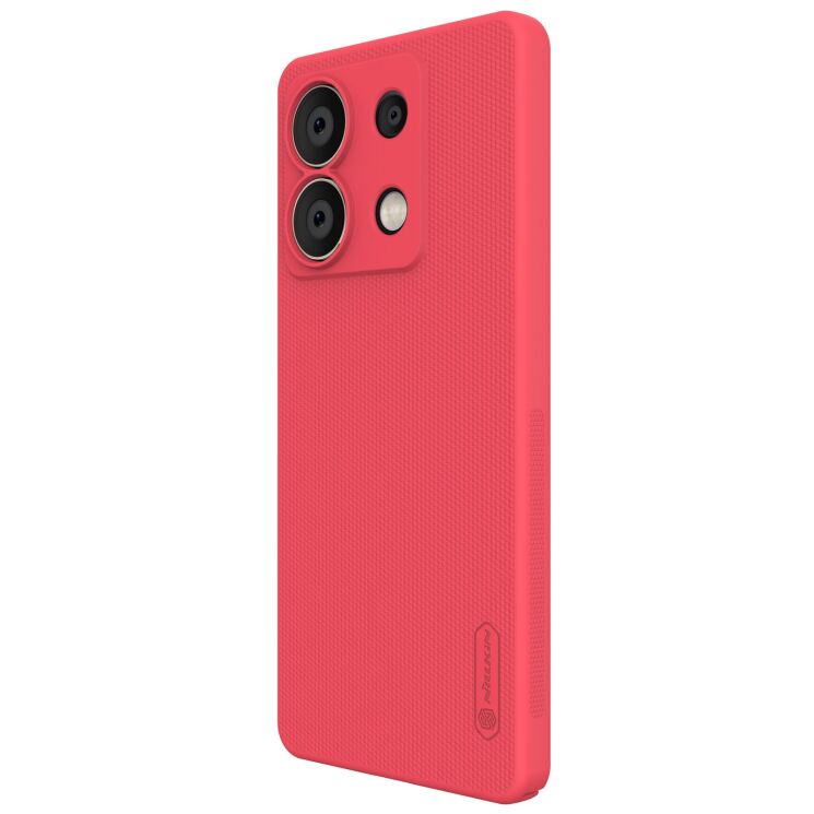 Пластиковый чехол NILLKIN Frosted Shield для Xiaomi Redmi Note 13 5G - Red: фото 2 из 19