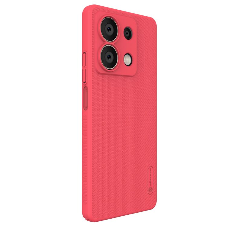 Пластиковый чехол NILLKIN Frosted Shield для Xiaomi Redmi Note 13 5G - Red: фото 3 из 19