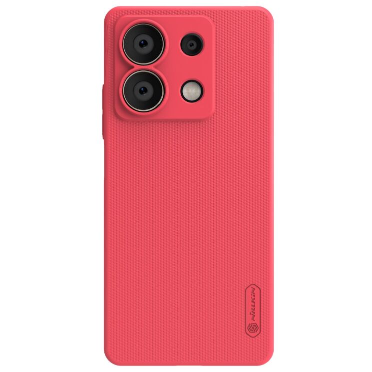 Пластиковый чехол NILLKIN Frosted Shield для Xiaomi Redmi Note 13 5G - Red: фото 1 из 19