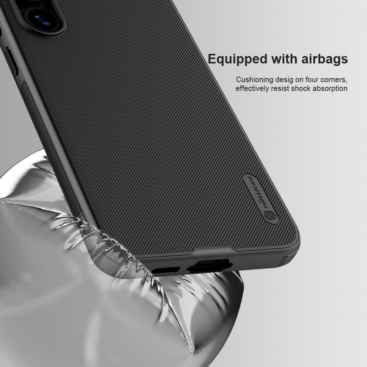 Пластиковый чехол NILLKIN Frosted Shield Pro для Samsung Galaxy S24 FE (S721) - Black: фото 12 из 19