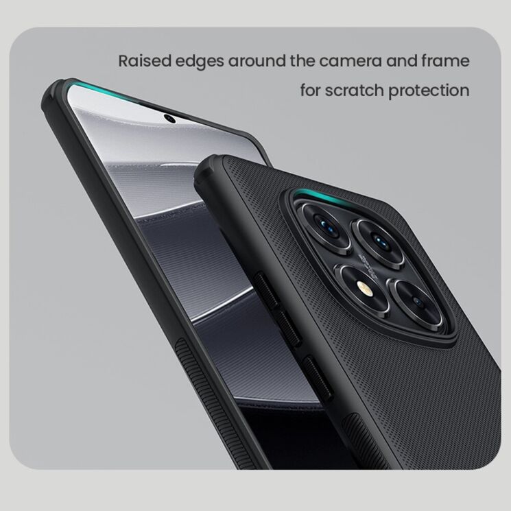Пластиковый чехол NILLKIN Frosted Shield Pro для Xiaomi Redmi Note 14 Pro 5G - Black: фото 11 из 16