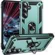 Протиударний чохол з підставкою Deexe Armor Case для Samsung Galaxy S26 FE - Blackish Green (412722DG)
