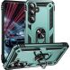 Противоударный чехол с подставкой Deexe Armor Case для Samsung Galaxy S26 FE - Blackish Green (412722DG). Фото 1 из 7