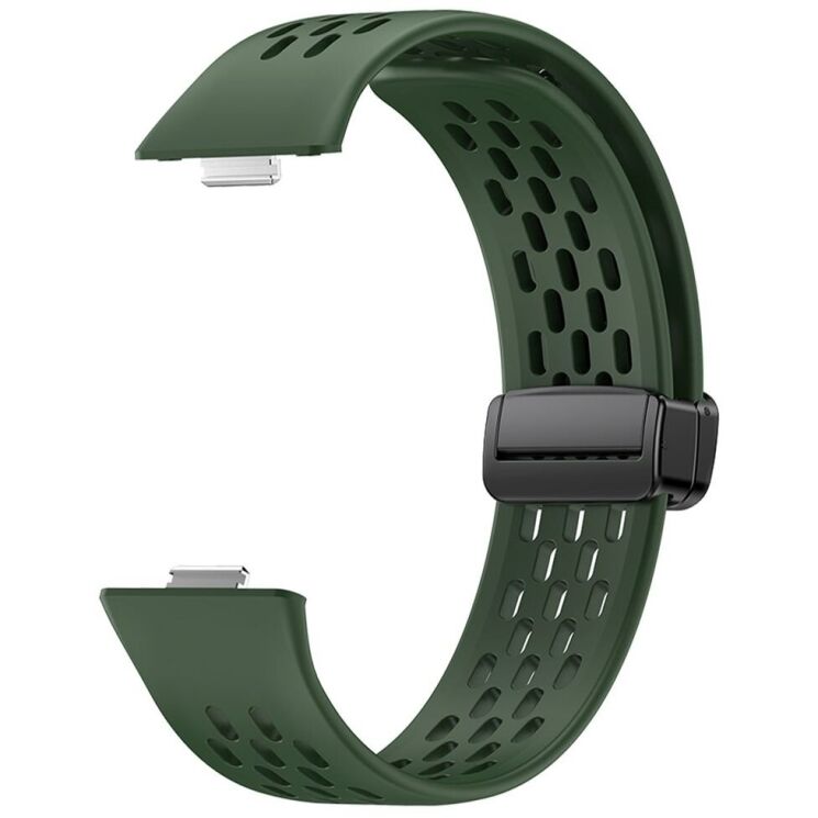 Ремешок Deexe Astra Strap для Huawei Watch Fit 3 - Green: фото 2 из 3