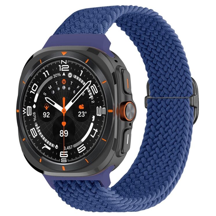 Ремешок Deexe Braided Strap для Samsung Galaxy Watch Ultra (47mm) - Blue: фото 2 из 7