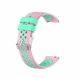 Ремешок Deexe Dual Color для Xiaomi Mi Watch (Chinese) - Pink/Green (249600H). Фото 3 из 7