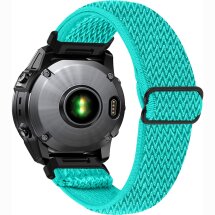 Ремешок Deexe Knitted Strap для Garmin Fenix 8 (47mm) / Fenix E (47mm) / Quatix 8 (47mm) - Mint Green: фото 1 из 5