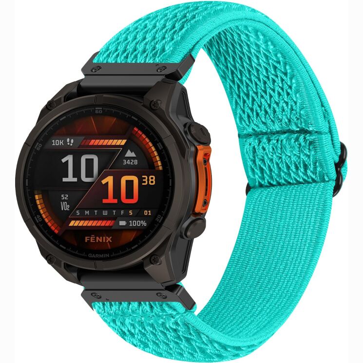 Ремешок Deexe Knitted Strap для Garmin Fenix 8 (47mm) / Fenix E (47mm) / Quatix 8 (47mm) - Mint Green (367407MG) Ремешок Deexe Knitted Strap для Garmin Fenix 8 (47mm) / Fenix E (47mm) / Quatix 8 (47mm) - Mint Green: фото 2 из 5