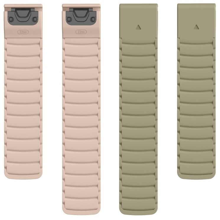 Ремешок Deexe Magnetic Band для часов Garmin c креплением Quick Fit 26mm - Light Brown: фото 4 из 4