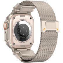 Ремінець Deexe Milanese Design для Apple Watch 46 / 45 / 44 / SE 44 / 42 (Series 1-3) / Ultra / Ultra 2 / Ultra 3 - Titanium: фото 1 з 8