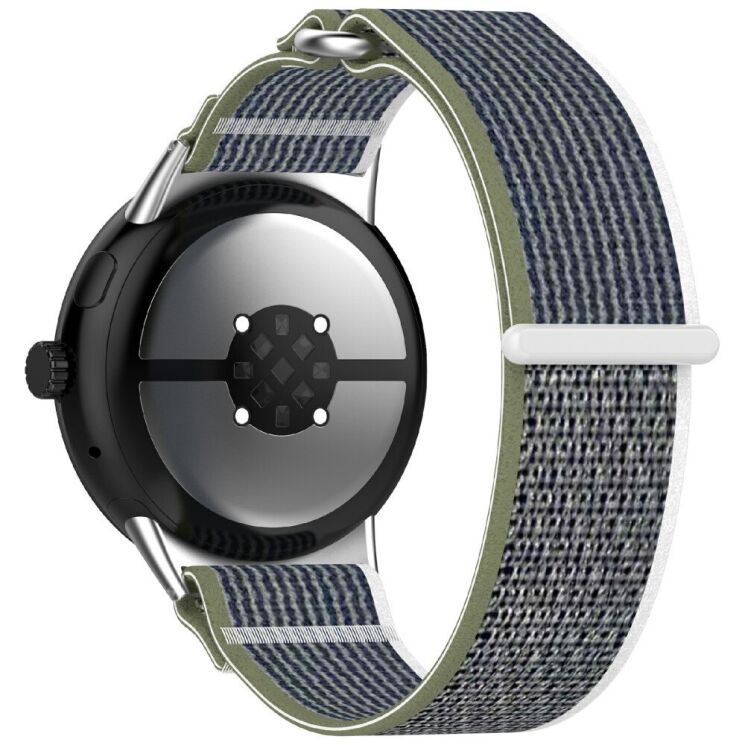 Ремешок Deexe Nylon Strap для Google Pixel Watch 3 (45mm) - Green / Grey: фото 1 из 6