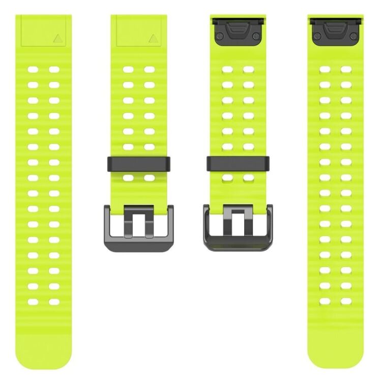 Ремешок Deexe Ocean Strap для часов Garmin c креплением Quick Fit 26mm - Grass Green: фото 2 из 6